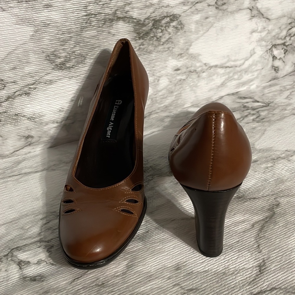 Etienne Aigner, cut out heels.